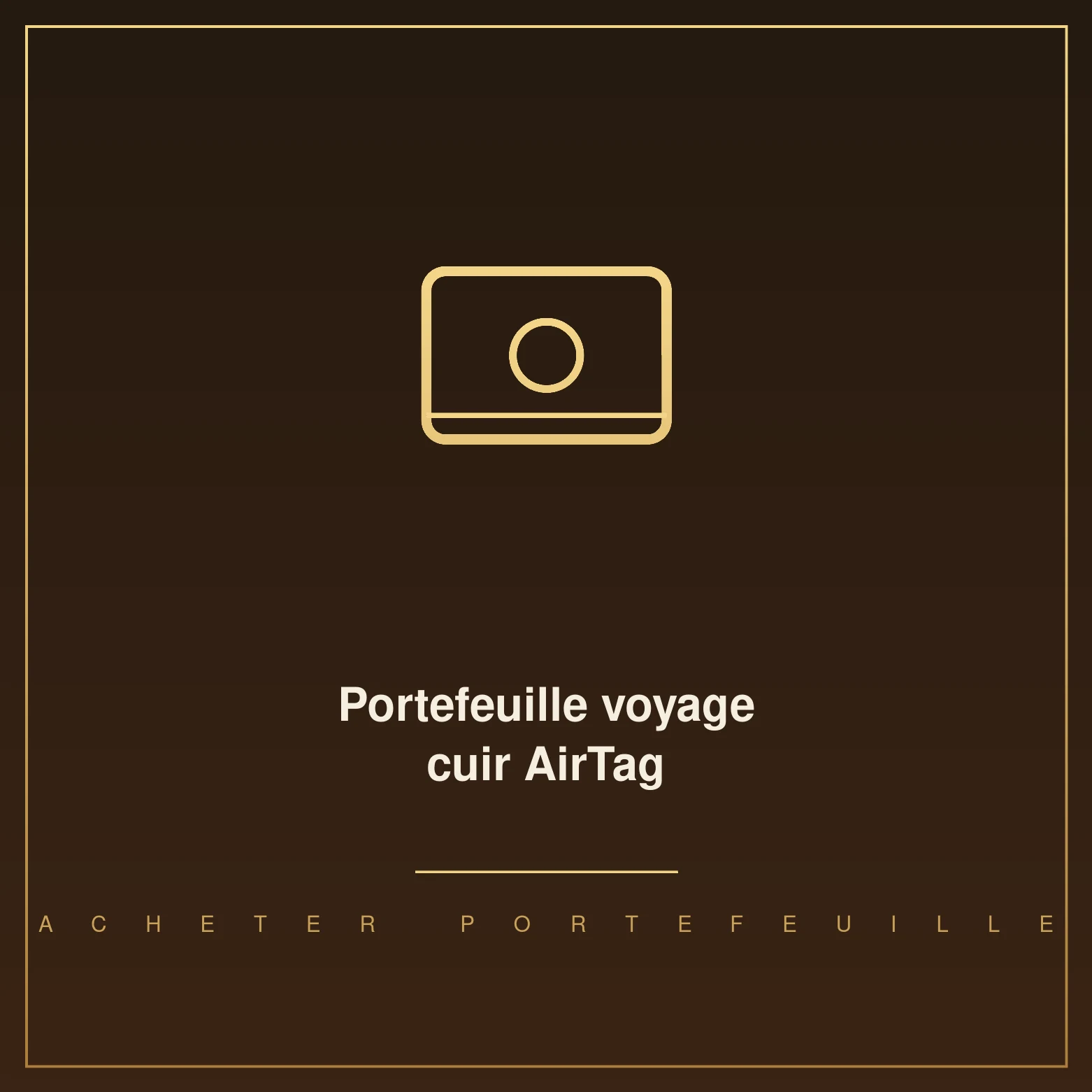 CONTACT'S portefeuille de voyage en cuir avec emplacement AirTag