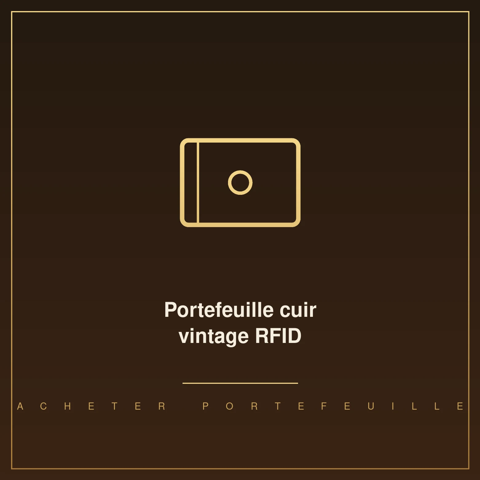 GERUOLA portefeuille cuir vintage RFID à glissière